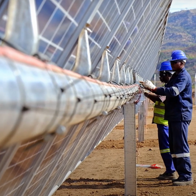 Instalación de Bridas 22XX-0 en proyecto fotovoltaico situado en Malawi, África.