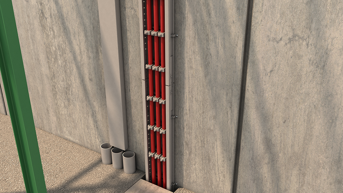 Instalación vertical con Bandeja de escalera 67