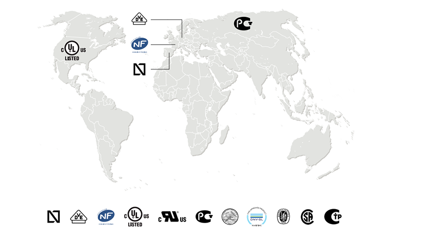 Marcas de calidad en los productos Unex