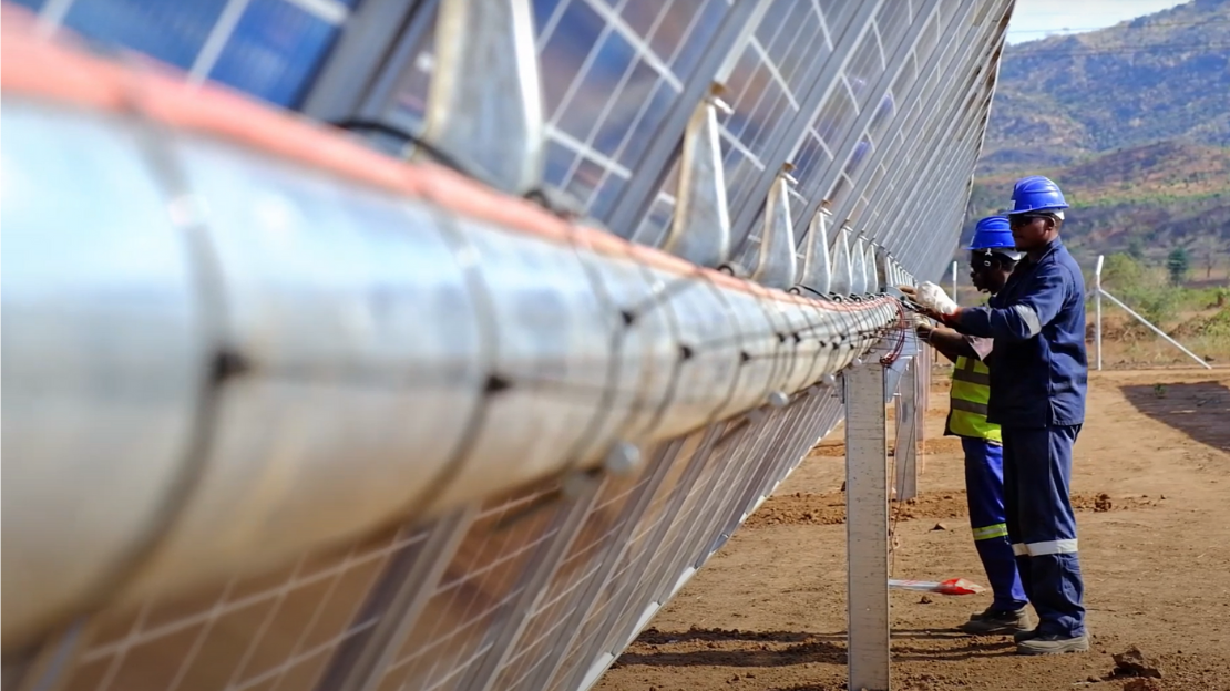 Instalación de Bridas 22XX-0 en proyecto fotovoltaico situado en Malawi, África.