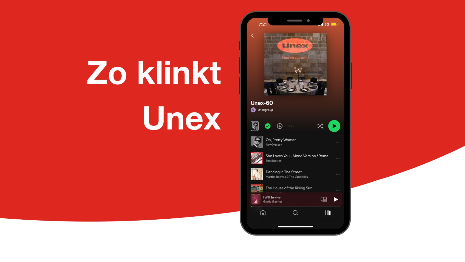 Zo klinkt Unex