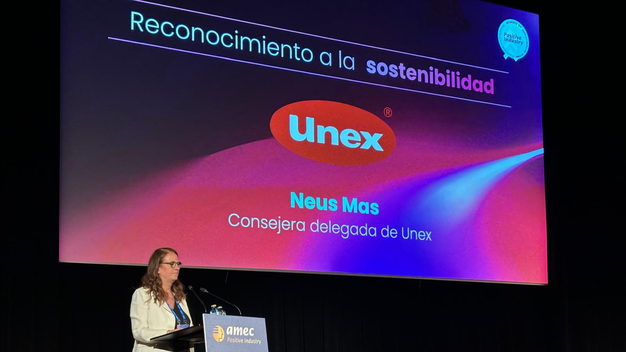 amec reconoce a Unex como empresa sostenible 